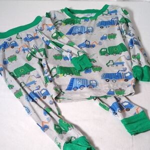 Little Sleepies Colorful Vehicle Pajama Set